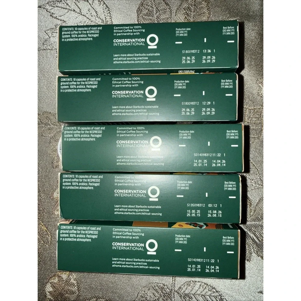 Starbucks‎ 50 Ct Nespresso House Blend Lungo Coffee Capsules Pods